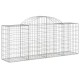 18 db íves horganyzott vas gabion kosár 200x50x80/100 cm