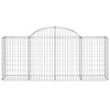 50 db íves horganyzott vas gabion kosár 200x50x80/100 cm
