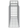 50 db íves horganyzott vas gabion kosár 200x50x80/100 cm