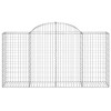 18 db íves horganyzott vas gabion kosár 200x50x100/120 cm