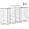 30 db íves horganyzott vas gabion kosár 200x50x100/120 cm