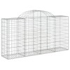 30 db íves horganyzott vas gabion kosár 200x50x100/120 cm