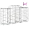 50 db íves horganyzott vas gabion kosár 200x50x100/120 cm