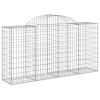 50 db íves horganyzott vas gabion kosár 200x50x100/120 cm