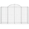 10 db íves horganyzott vas gabion kosár 200x50x120/140 cm