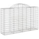 11 db íves horganyzott vas gabion kosár 200x50x120/140 cm