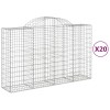20 db íves horganyzott vas gabion kosár 200x50x120/140 cm