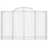 20 db íves horganyzott vas gabion kosár 200x50x120/140 cm