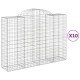 10 db íves horganyzott vas gabion kosár 200x50x140/160 cm 10 db íves horganyzott vas gabion kosár 200x50x140/160 cm