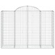 10 db íves horganyzott vas gabion kosár 200x50x140/160 cm 10 db íves horganyzott vas gabion kosár 200x50x140/160 cm