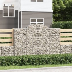 10 db íves horganyzott vas gabion kosár 200x50x140/160 cm