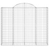 4 db íves horganyzott vas gabion kosár 200x50x160/180 cm