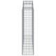 5 db íves horganyzott vas gabion kosár 200x50x160/180 cm