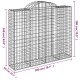 5 db íves horganyzott vas gabion kosár 200x50x160/180 cm