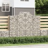 10 db íves horganyzott vas gabion kosár 200x50x160/180 cm