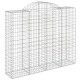 12 db íves horganyzott vas gabion kosár 200x50x160/180 cm