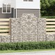 12 db íves horganyzott vas gabion kosár 200x50x160/180 cm