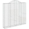 4 db íves horganyzott vas gabion kosár 200x50x180/200 cm