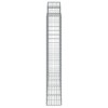 4 db íves horganyzott vas gabion kosár 200x50x180/200 cm