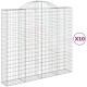 10 db íves horganyzott vas gabion kosár 200x50x180/200 cm 10 db íves horganyzott vas gabion kosár 200x50x180/200 cm