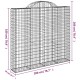 10 db íves horganyzott vas gabion kosár 200x50x180/200 cm 10 db íves horganyzott vas gabion kosár 200x50x180/200 cm