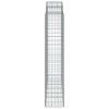 4 db íves horganyzott vas gabion kosár 200x50x200/220 cm