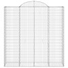 7 db íves horganyzott vas gabion kosár 200x50x200/220 cm