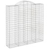 8 db íves horganyzott vas gabion kosár 200x50x200/220 cm