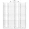 4 db íves horganyzott vas gabion kosár 200x50x220/240 cm