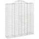 12 db íves horganyzott vas gabion kosár 200x50x220/240 cm 12 db íves horganyzott vas gabion kosár 200x50x220/240 cm