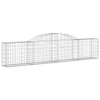 3 db íves horganyzott vas gabion kosár 300x30x60/80 cm