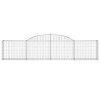 3 db íves horganyzott vas gabion kosár 300x30x60/80 cm