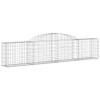 4 db íves horganyzott vas gabion kosár 300x30x60/80 cm