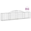 11 db íves horganyzott vas gabion kosár 300x30x60/80 cm