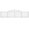 12 db íves horganyzott vas gabion kosár 300x30x60/80 cm