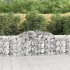 11 db íves horganyzott vas gabion kosár 300x30x80/100 cm