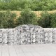 11 db íves horganyzott vas gabion kosár 300x30x80/100 cm