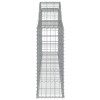 17 db íves horganyzott vas gabion kosár 300x30x80/100 cm