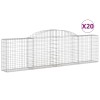 20 db íves horganyzott vas gabion kosár 300x30x80/100 cm
