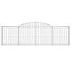 20 db íves horganyzott vas gabion kosár 300x30x80/100 cm
