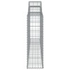 2 db íves horganyzott vas gabion kosár 300 x 30 x 100/120 cm