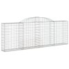 7 db íves horganyzott vas gabion kosár 300 x 30 x 100/120 cm
