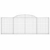 8 db íves horganyzott vas gabion kosár 300 x 30 x 100/120 cm