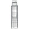 8 db íves horganyzott vas gabion kosár 300 x 30 x 100/120 cm