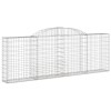 17 db íves horganyzott vas gabion kosár 300 x 30 x 100/120 cm