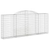3 db íves horganyzott vas gabion kosár 300x30x120/140 cm