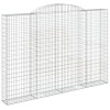 2 db íves horganyzott vas gabion kosár 300 x 30 x 200/220 cm