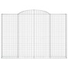 2 db íves horganyzott vas gabion kosár 300 x 30 x 200/220 cm