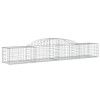 3 db íves horganyzott vas gabion kosár 300x50x40/60 cm