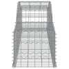 7 db íves horganyzott vas gabion kosár 300x50x40/60 cm